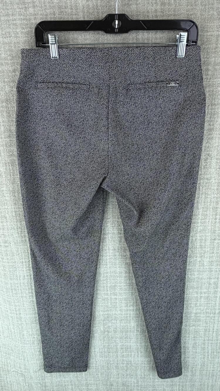 Calvin Klein Pants Womens 10 Gray Herringbone Jegging Elastic Waist Pull On - Picture 10 of 10